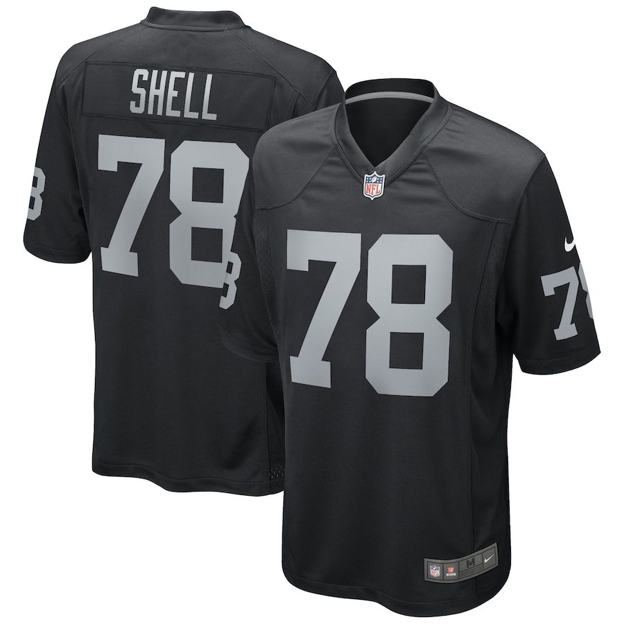 Men Oakland Raiders #78 Art Shell Nike Black Game Retired Player NFL Jersey
